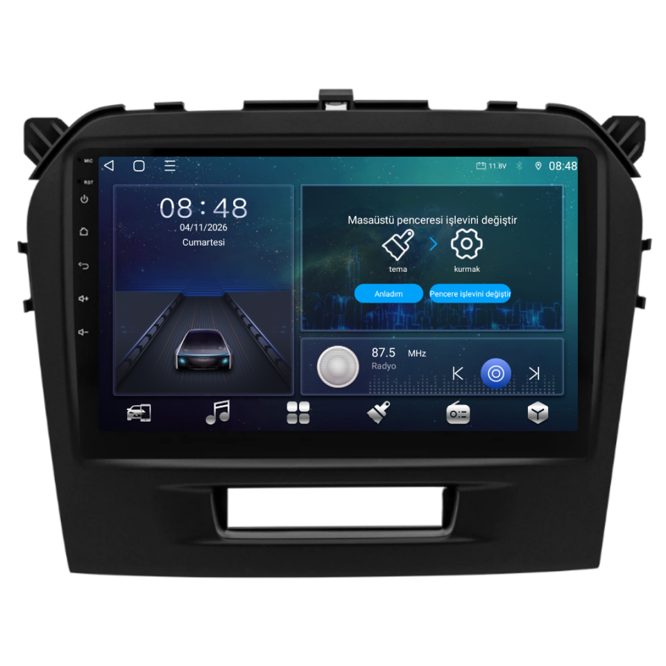 Suzuki Vitara Android Multimedya Sistemi 2016-2024 6 GB RAM / 128 GB Hafıza / 8 Çekirdek