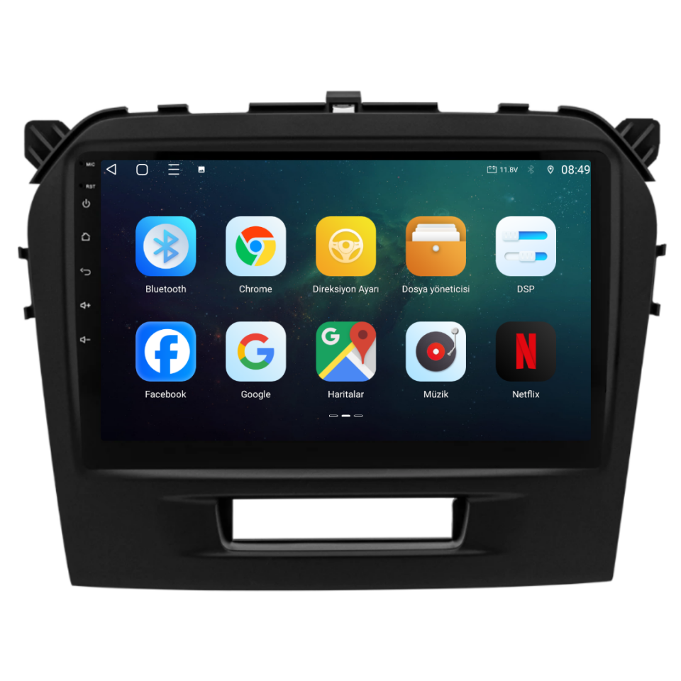Suzuki Vitara Android Multimedya Sistemi 2016-2024 6 GB RAM / 128 GB Hafıza / 8 Çekirdek