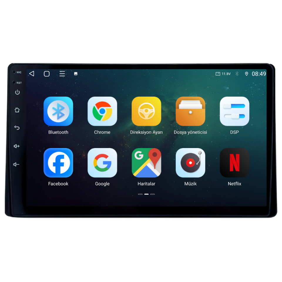 Toyota Corolla Android Multimedya Sistemi 2016-2019 6 GB RAM / 128 GB Hafıza / 8 Çekirdek