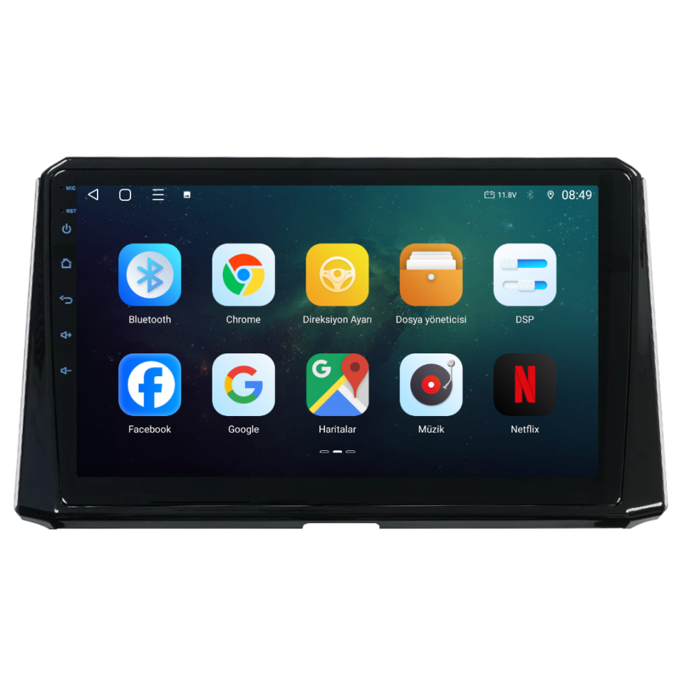 Toyota Corolla Android Multimedya Sistemi 2019-2024 6 GB RAM / 128 GB Hafıza / 8 Çekirdek