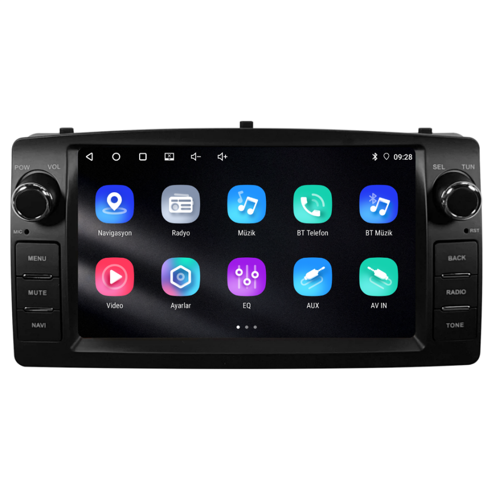 Toyota Corolla Android Multimedya Sistemi 2002-2006 4 GB RAM / 64 GB Hafıza / 4 Çekirdek