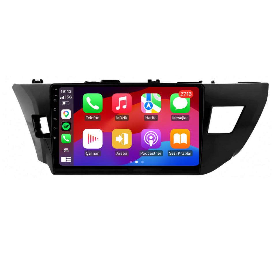 Toyota Corolla Android Multimedya Sistemi 2013-2015 6 GB RAM / 128 GB Hafıza / 8 Çekirdek