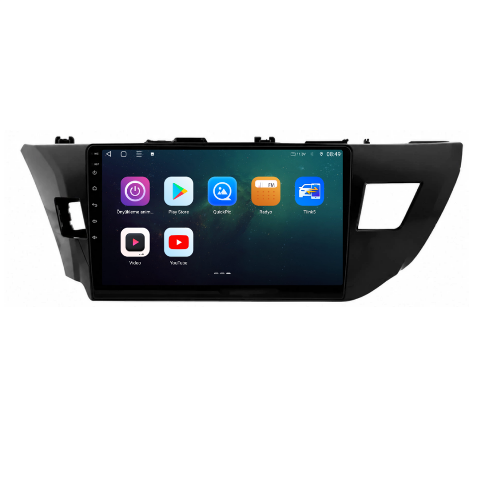 Toyota Corolla Android Multimedya Sistemi 2013-2015 6 GB RAM / 128 GB Hafıza / 8 Çekirdek