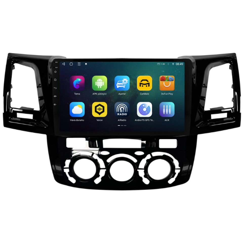 Toyota Hilux Android Multimedya Manuel Klima  2006-2014 6 GB RAM / 128 GB Hafıza / 8 Çekirdek