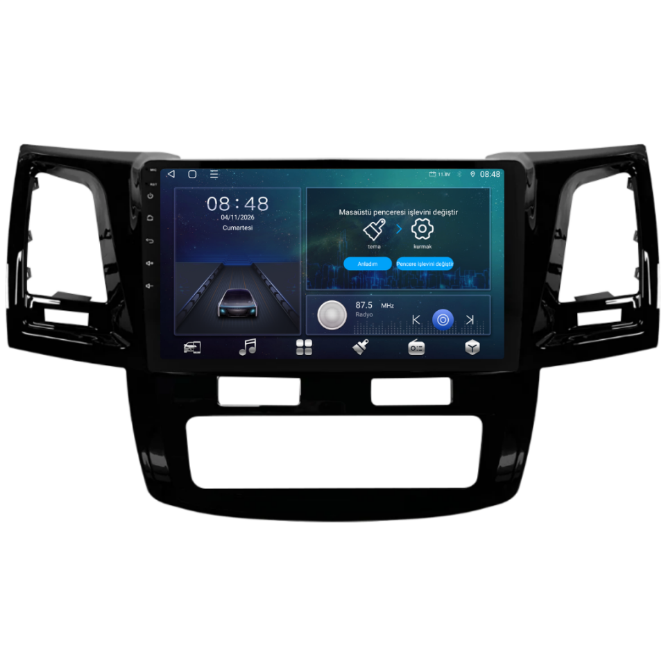 Toyota Hilux Android Multimedya  Dijital Klima  2006-2014 6 GB RAM / 128 GB Hafıza / 8 Çekirdek