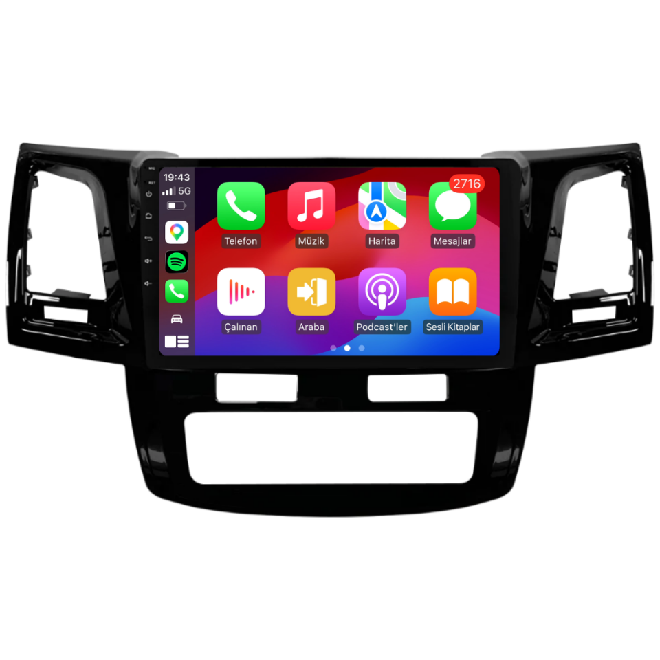 Toyota Hilux Android Multimedya  Dijital Klima  2006-2014 6 GB RAM / 128 GB Hafıza / 8 Çekirdek