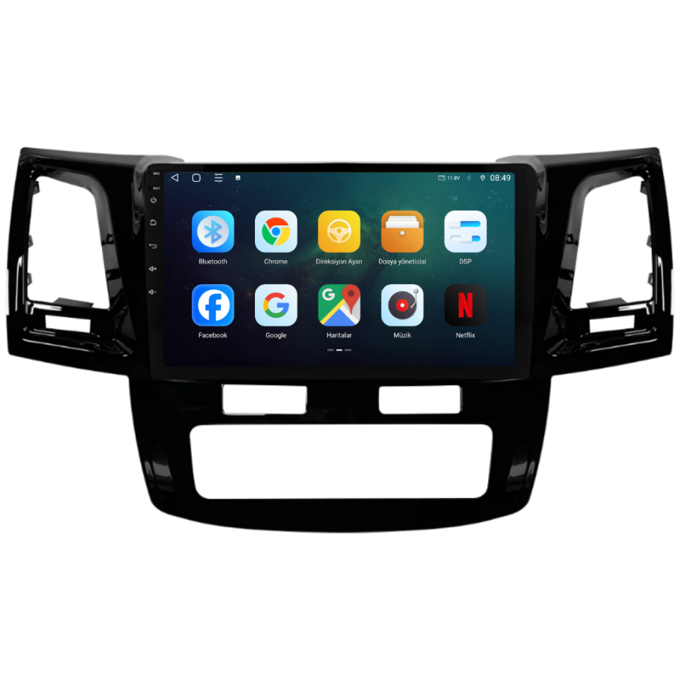 Toyota Hilux Android Multimedya  Dijital Klima  2006-2014 6 GB RAM / 128 GB Hafıza / 8 Çekirdek