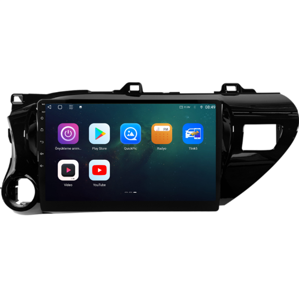 Toyota Hilux Android Multimedya  2017-2024 6 GB RAM / 128 GB Hafıza / 8 Çekirdek
