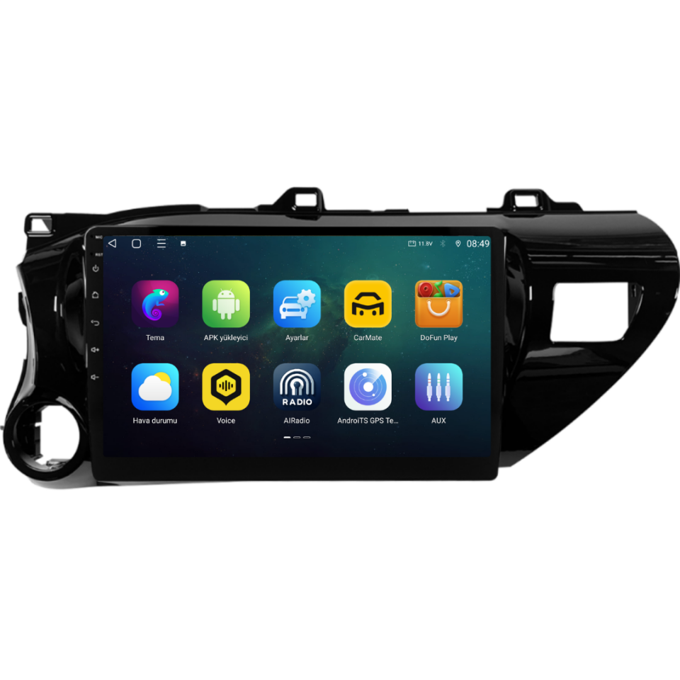 Toyota Hilux Android Multimedya  2017-2024 6 GB RAM / 128 GB Hafıza / 8 Çekirdek
