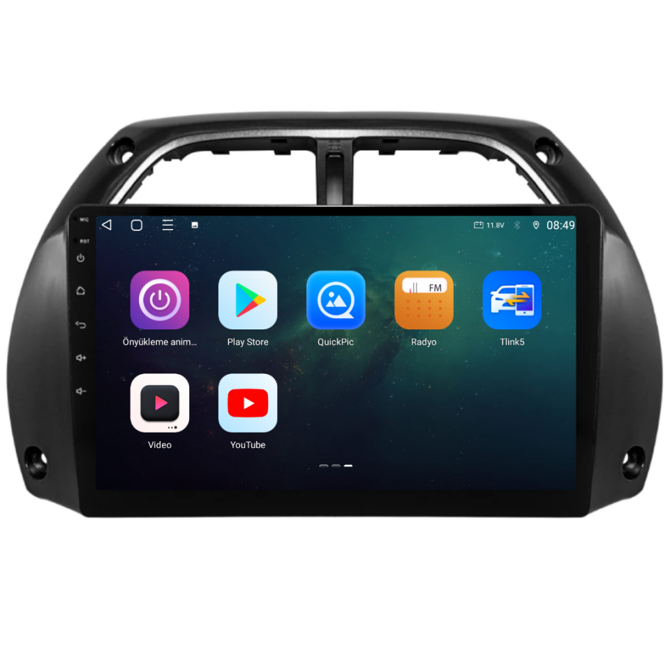 Toyota Rav 4 Android Multimedya Sistemi 2001-2005 6 GB RAM / 128 GB Hafıza / 8 Çekirdek