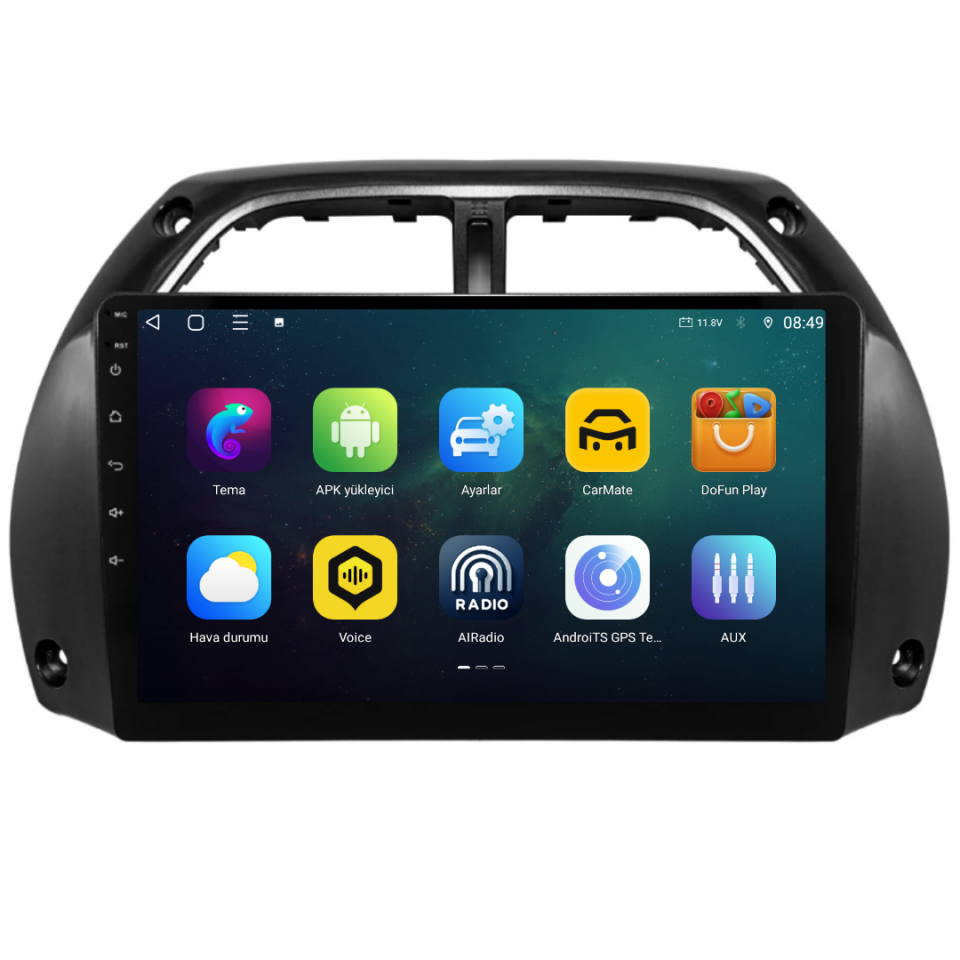 Toyota Rav 4 Android Multimedya Sistemi 2001-2005 6 GB RAM / 128 GB Hafıza / 8 Çekirdek