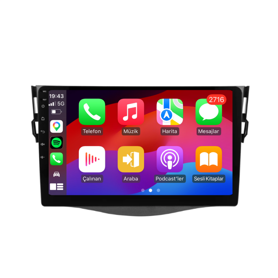 Toyota Rav 4 Android Multimedya Sistemi 2006-2012 6 GB RAM / 128 GB Hafıza / 8 Çekirdek