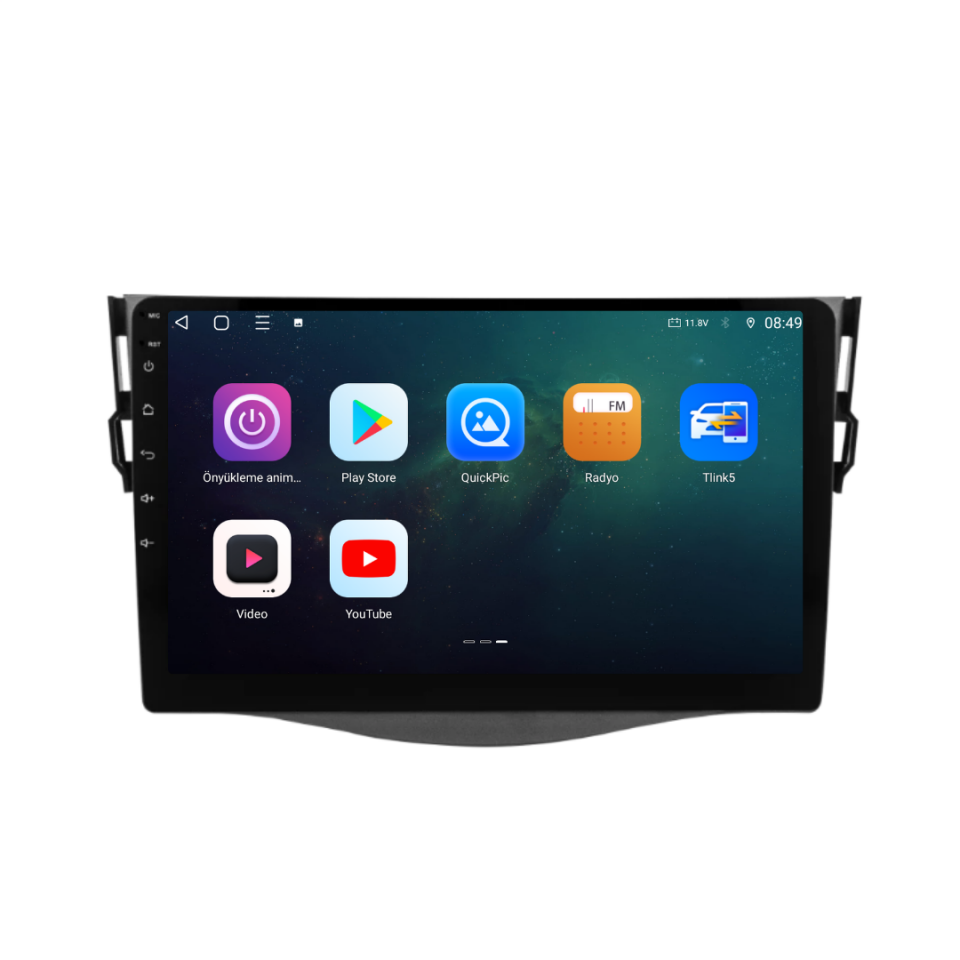 Toyota Rav 4 Android Multimedya Sistemi 2006-2012 6 GB RAM / 128 GB Hafıza / 8 Çekirdek