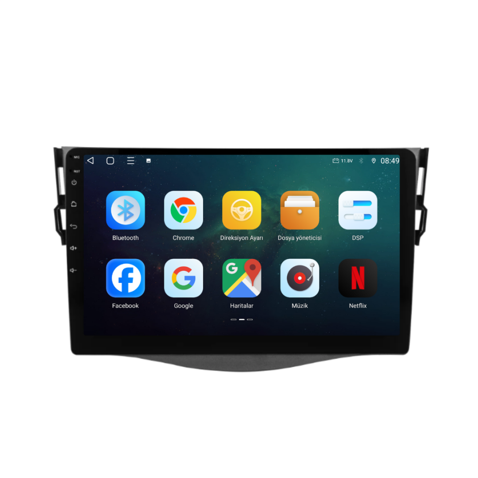 Toyota Rav 4 Android Multimedya Sistemi 2006-2012 6 GB RAM / 128 GB Hafıza / 8 Çekirdek