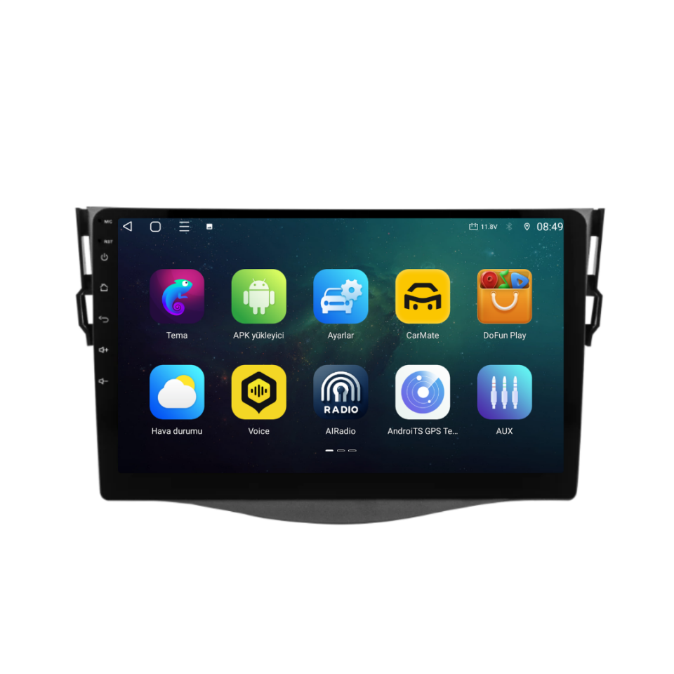 Toyota Rav 4 Android Multimedya Sistemi 2006-2012 6 GB RAM / 128 GB Hafıza / 8 Çekirdek