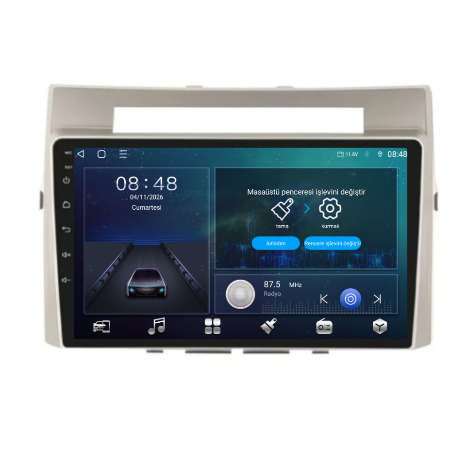 Toyota Verso Android Multimedya Sistemi 2005-2010 6 GB RAM / 128 GB Hafıza / 8 Çekirdek