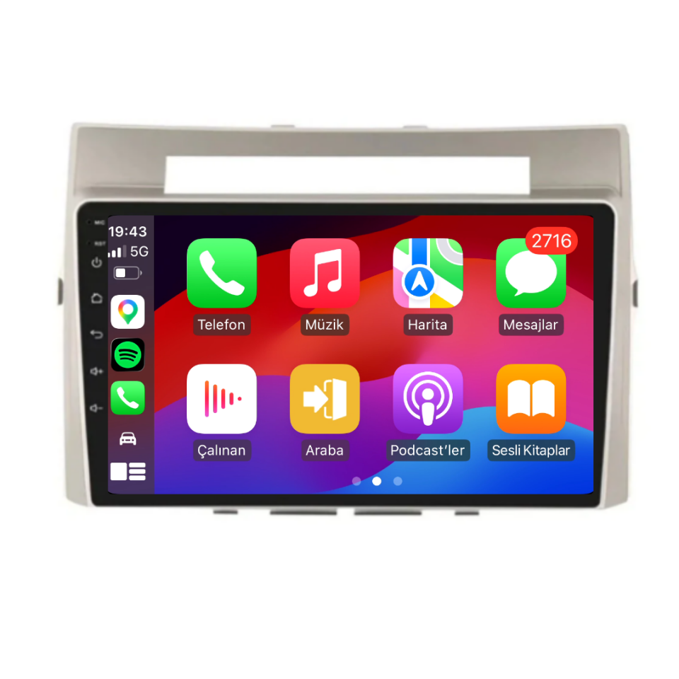 Toyota Verso Android Multimedya Sistemi 2005-2010 6 GB RAM / 128 GB Hafıza / 8 Çekirdek