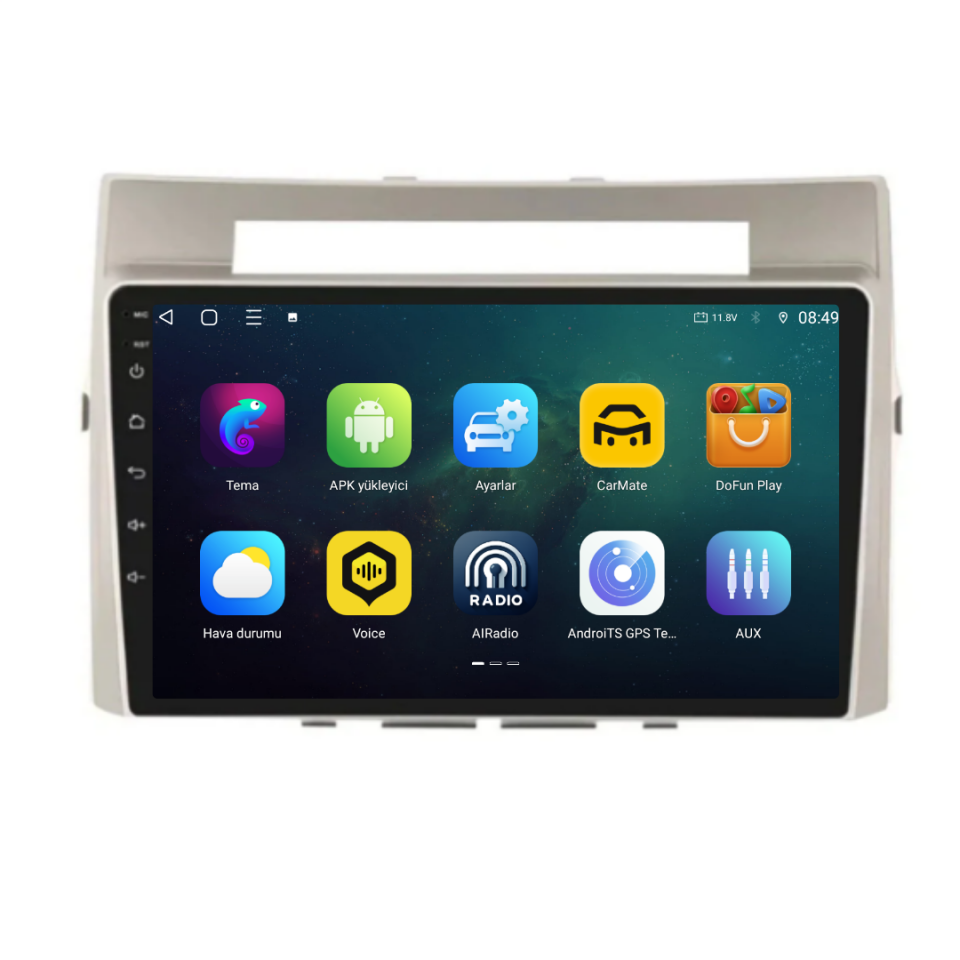 Toyota Verso Android Multimedya Sistemi 2005-2010 6 GB RAM / 128 GB Hafıza / 8 Çekirdek