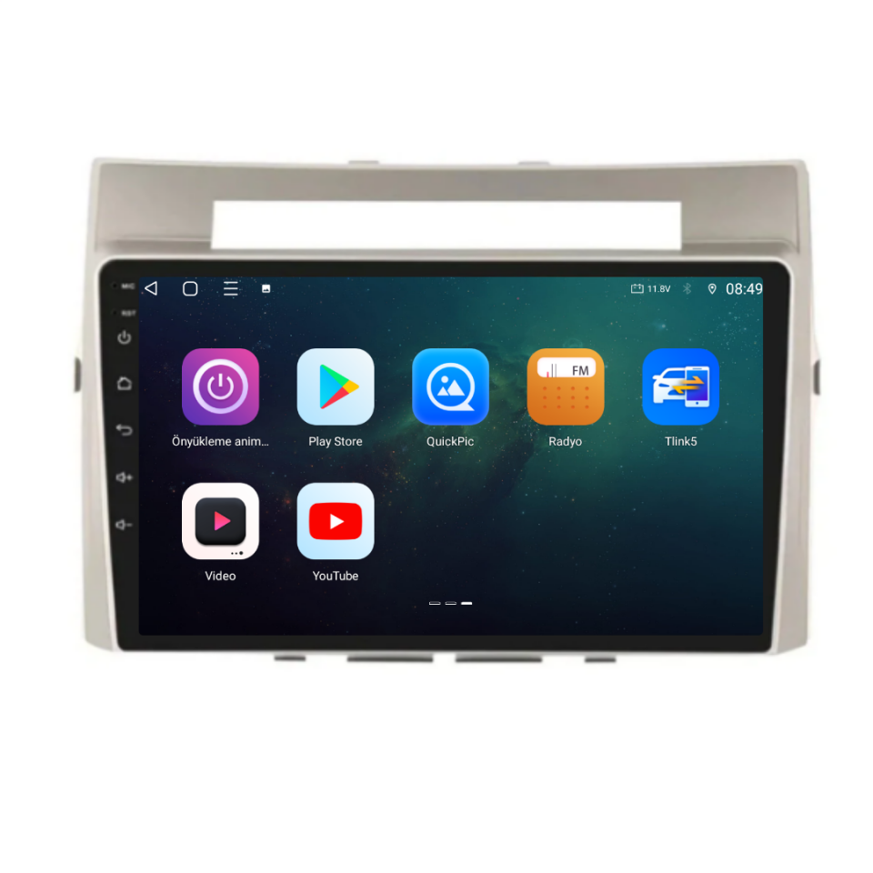 Toyota Verso Android Multimedya Sistemi 2005-2010 6 GB RAM / 128 GB Hafıza / 8 Çekirdek
