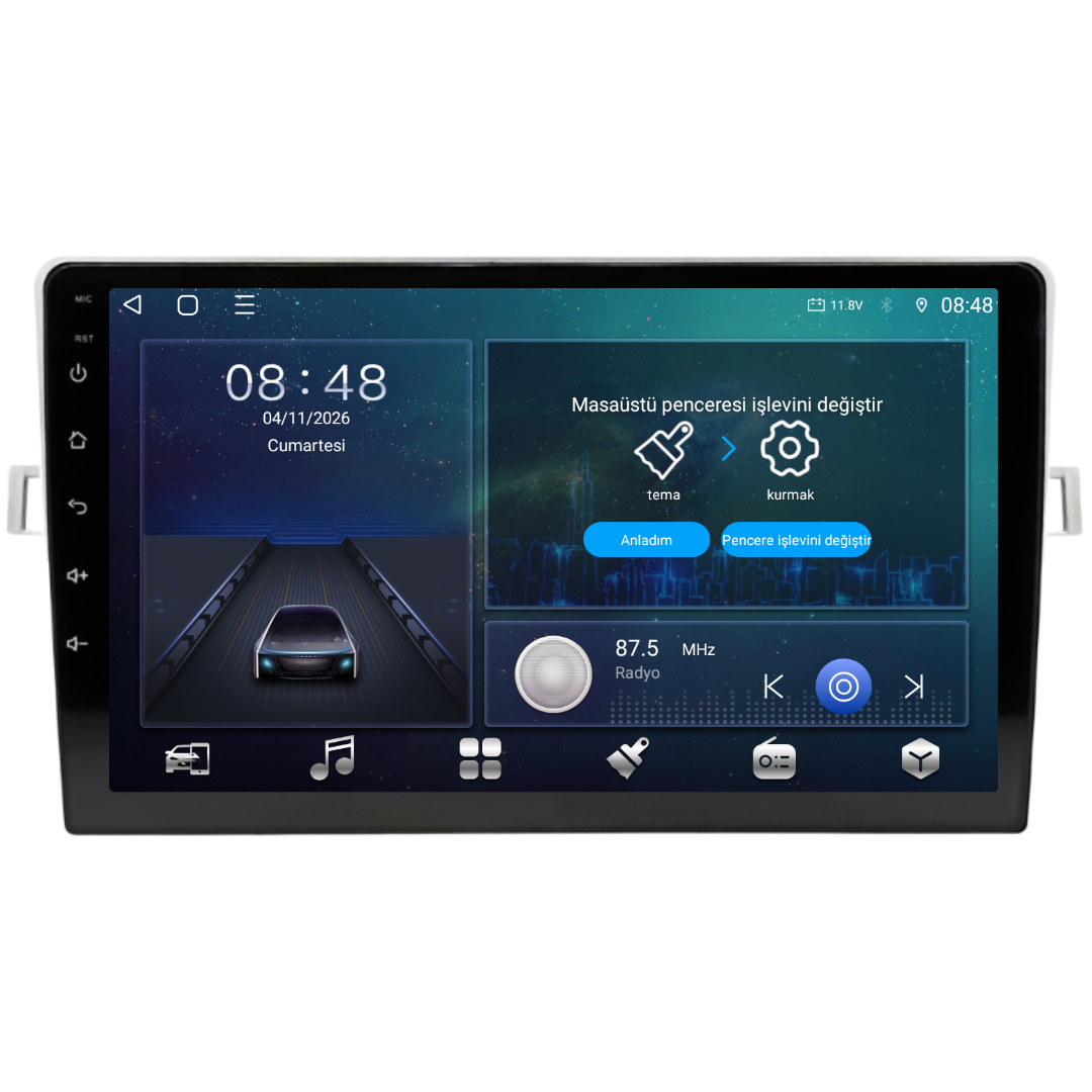 Toyota Verso Android Multimedya Sistemi 2009-2018 6 GB RAM / 128 GB Hafıza / 8 Çekirdek