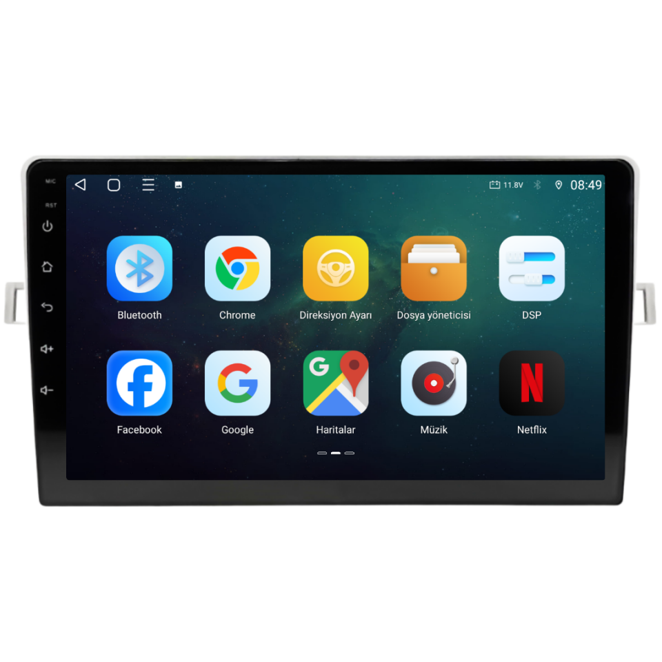 Toyota Verso Android Multimedya Sistemi 2009-2018 6 GB RAM / 128 GB Hafıza / 8 Çekirdek