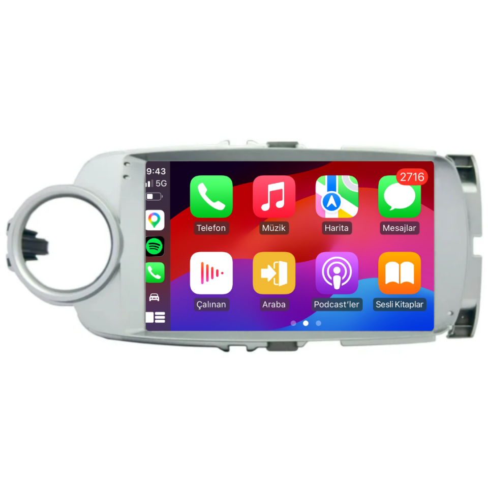 Toyota Yaris Android Multimedya Sistemi 2012-2020 6 GB RAM / 128 GB Hafıza / 8 Çekirdek